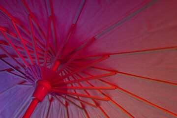 Traditional japanese umbrella, traditional japanese accessories concept