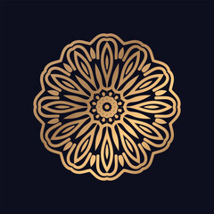 Gradient decorative mandala design illustration