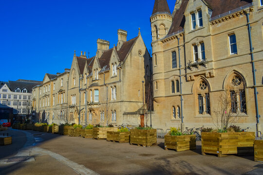 UK, Oxford, 23.03.2023: Balliol College one of Oxford’s oldest colleges; the oldest academic institution in the English-speaking world still on its original site, located on the Broad Str in Oxford. 
