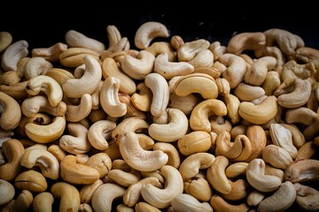 Close-up View of Cashew Nuts