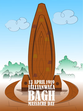 13 April 2019 Jallianwala Bagh  Massacre day vector illustration.