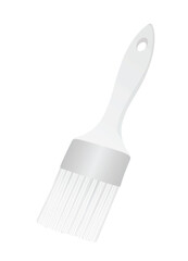 White paint brush. vector illustration