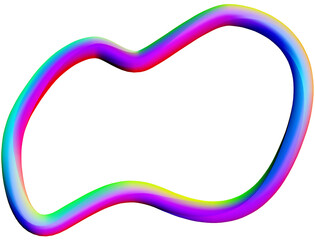 Colorful element decoration, 3D clipart illustration.