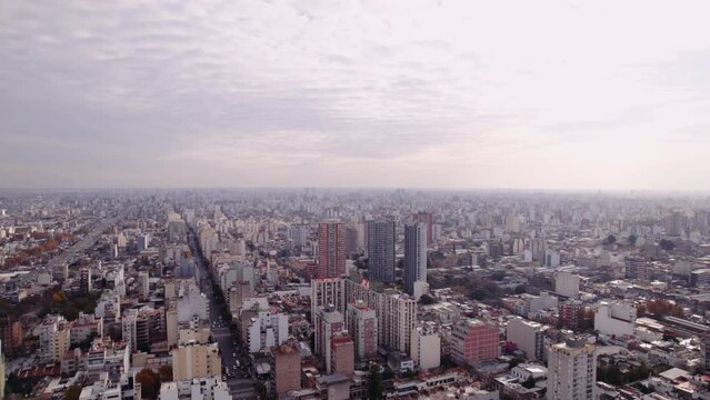 Buenos Aires Argentina, boedo high altitude drone shot