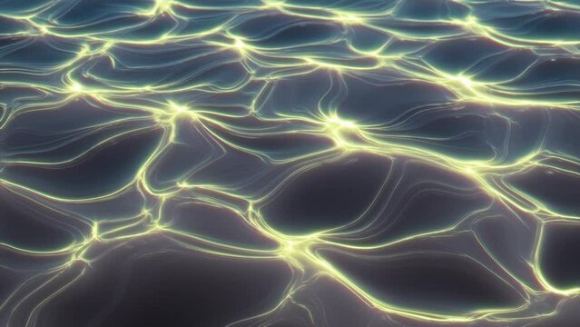 Seamless Loop Animation Of Wavy Water Of Ocean. - graphics