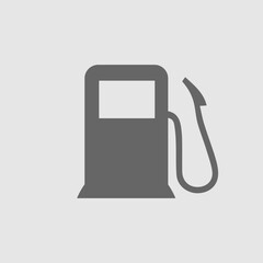 Fototapeta premium Gas pump vector icon eps 10. Gasoline station symbol.