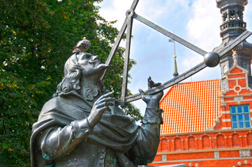 Monument of Jan Hevelius Gdansk, Pomeranian Voivodeship, Poland. © Darek Bednarek