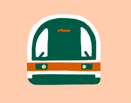 illustration of a metro train or mass rapid transit