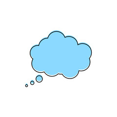 Speech bubble, cloud icon
