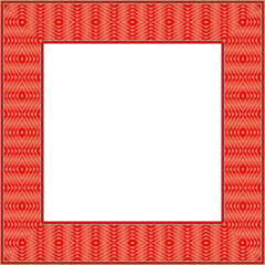 Vintage square frame stitch woven check geometry cross line