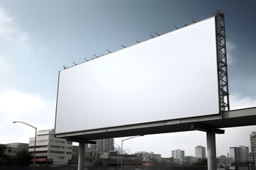 Obraz premium Billboard created with generative AI and post-processed