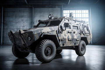 Armored Car, Made with Generative AI and post-prosessed