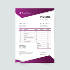 Invoice design template