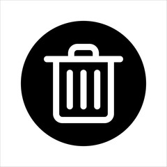 trash can icon. symbol of delete or remove with trendy flat style icon for web site design, logo, app, UI. vector illustration on white background