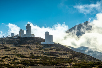 Observatorium vor dem Gipfel des Teide, Teneriffa