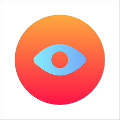 Eyes icon vector. Vision icon symbol  for your web site design icon logo, app, UI. vector illustration on white background