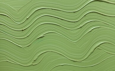 Cosmetic creamy mask green textured background
