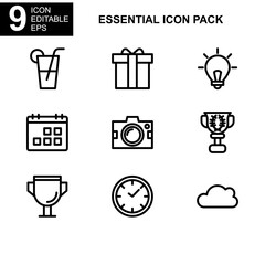 Essential icon or logo isolated sign symbol vector illustration - Collection of high quality black style vector icons 
