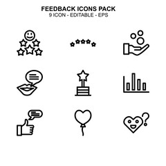 Feedback icon or logo isolated sign symbol vector illustration - Collection of high quality black style vector icons 
