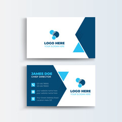 Cleaning Company Modern business card template design. Contact card for company. Vector illustration. Creative and Clean Double-sided Business Card.