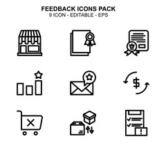 Feedback icon or logo isolated sign symbol vector illustration - Collection of high quality black style vector icons 

