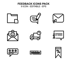 Feedback icon or logo isolated sign symbol vector illustration - Collection of high quality black style vector icons 
