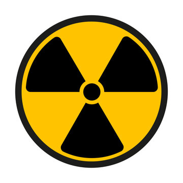 Radiation, Hazard, Nuclear vector icon. Radioactive sign. Alarm, danger vector illustration.