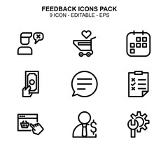 Feedback icon or logo isolated sign symbol vector illustration - Collection of high quality black style vector icons 
