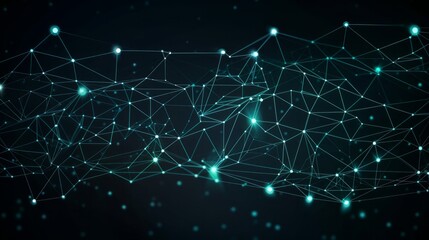 Global network connections with points and lines. Wireframe background. Abstract connection structure. AI generative.