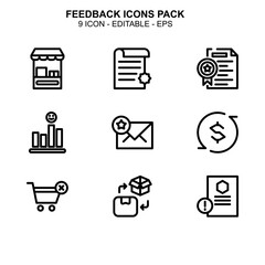 Feedback icon or logo isolated sign symbol vector illustration - Collection of high quality black style vector icons 
