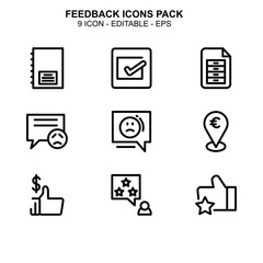 Feedback icon or logo isolated sign symbol vector illustration - Collection of high quality black style vector icons 
