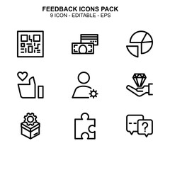 Feedback icon or logo isolated sign symbol vector illustration - Collection of high quality black style vector icons 
