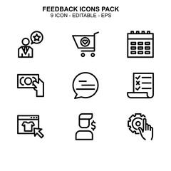 Feedback icon or logo isolated sign symbol vector illustration - Collection of high quality black style vector icons 
