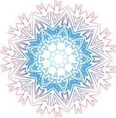 Beautiful round pattern. Vector file for designs.