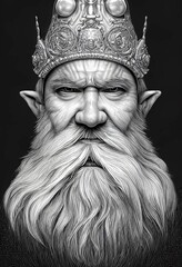 3d rendering of an old wizard.