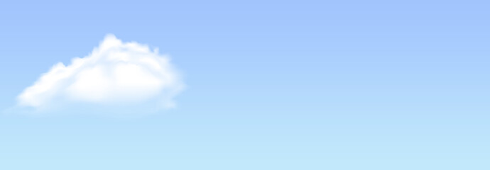 blue sky cloud banner