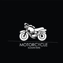 Free vector motorcycle logo template design illustration