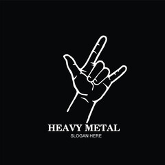 Free vector hand logo template design illustration