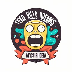 fear kills dreams atychiphobia quotes t-shirt design ai generated art 