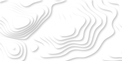 White abstract background 3d realistic design use for ads banner and advertising print design vector. 3d topography relief. Vector topographic illustration.