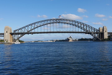 Fototapeta na wymiar Hafenbrücke City Sydney