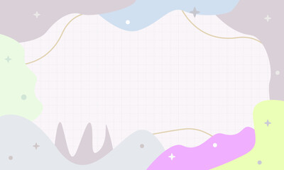 Cute background template. Vector illustration.