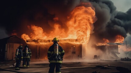 Obraz premium calor del incendio