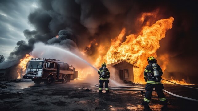 apagando el incendio