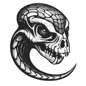 Snake skull horror fantasy