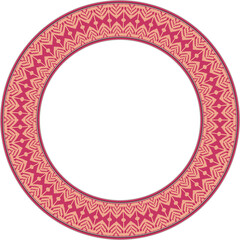 Vintage botanic garden round frame geometry stitch cross line