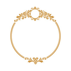 gold  damask pattern frame