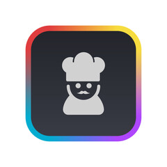 Naklejka premium Chef - Pictogram (icon) 
