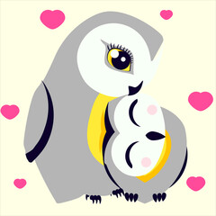 Mommy's love two owls little owl