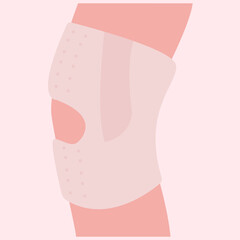A simple and effective illustration of knee pads for physical therapy.